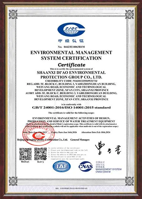 ISO14001-Certification