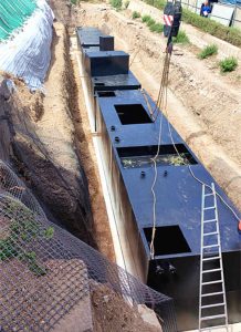 Domestic sewage treatment project site